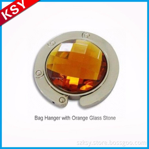 Volume Manufacture Fine Workmanship Table Square Shaped Metal Foldable Bag Hook Magnetic Hanger For Promotion